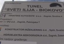 Tunel Sv.Ilija zatvoren za sav promet