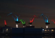 Svjetleće dizalice brodogradilišta Uljanik ostavljaju bez daha