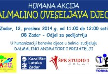 Sutra Dalmalino uveseljava djecu u zadarskoj bolnici