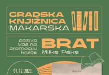 Gradska knjižnica Makarska promovira povijesni roman “BRAT” Milka Peke
