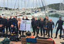 FOTO Održana akcija čišćenja podmorja na području Marine Betina