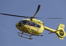 Po ozlijeđenog motorista u Gornjim Brelima stigao medicinski helikopter