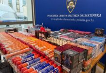 VIDEO Policija u Splitu oduzela 10 tisuća različitih pirotehničkih sredstava